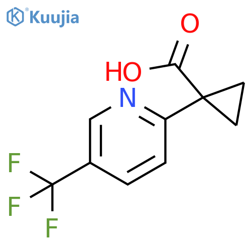 Cyclopropanecarboxyl?ic acid, 1-?[5-?(trifluoromethyl)?-?2-?pyridinyl]?- structure