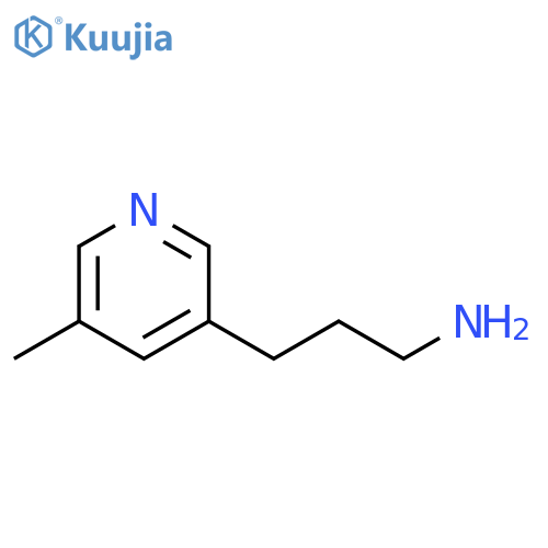 3-(5-methylpyridin-3-yl)propan-1-amine structure