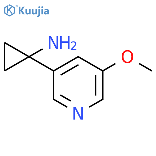 1-(5-methoxypyridin-3-yl)cyclopropan-1-amine structure