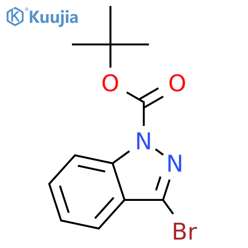tert-Butyl 3-bromo-1H-indazole-1-carboxylate structure