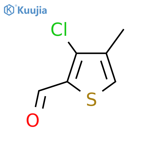 3-chloro-4-methylthiophene-2-carbaldehyde structure