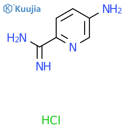 5-aminopyridine-2-carboxamidine;hydrochloride structure