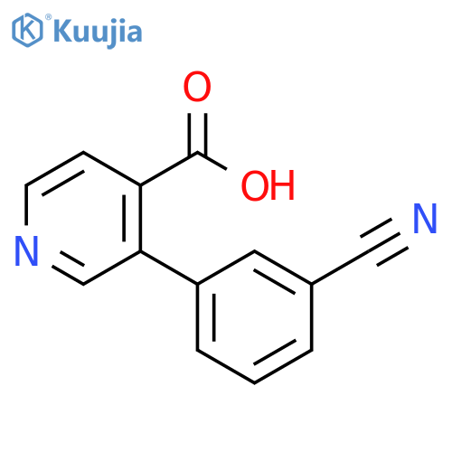 3-(3-cyanophenyl)isonicotinic acid structure