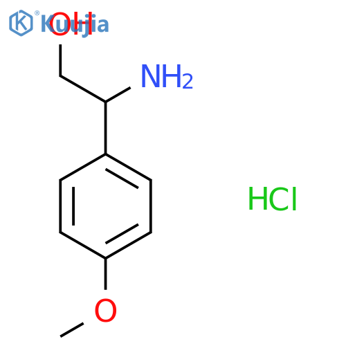 2-Amino-2-(4-methoxyphenyl)ethanol hydrochloride structure