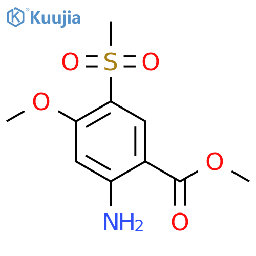 Methyl 2-amino-5-methanesulfonyl-4-methoxybenzoate structure