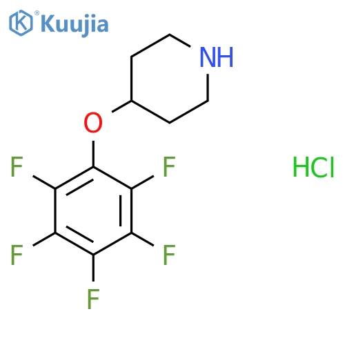 4-(Pentafluorophenoxy)piperidine hydrochloride structure