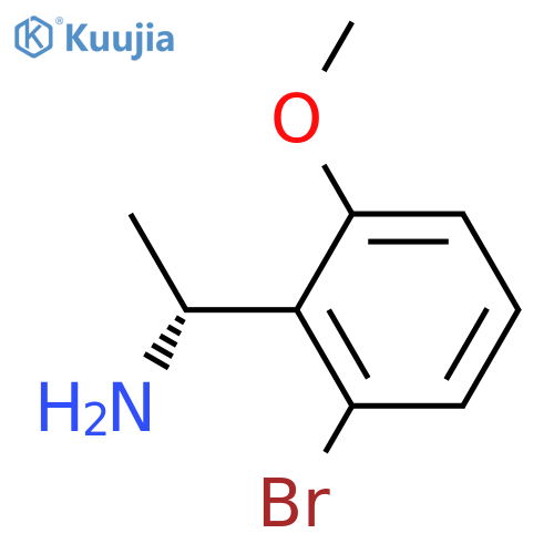 (1R)-1-(2-bromo-6-methoxyphenyl)ethan-1-amine structure