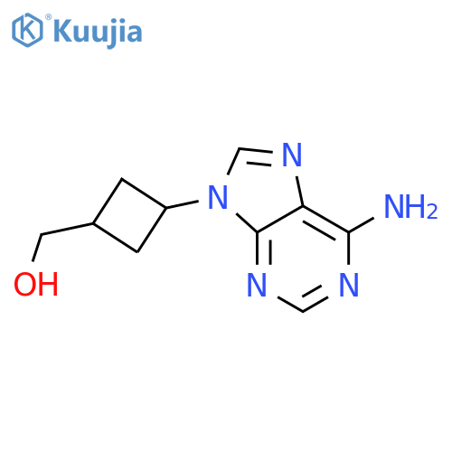 Cyclobutanemethanol,3-(6-amino-9H-purin-9-yl)-, cis- structure