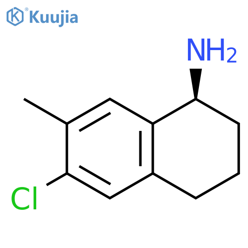 (1S)-6-CHLORO-7-METHYL-1,2,3,4-TETRAHYDRONAPHTHYLAMINE structure