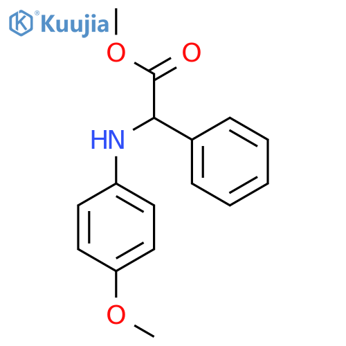 methyl 2-(4-methoxyphenyl)amino-2-phenylacetate structure