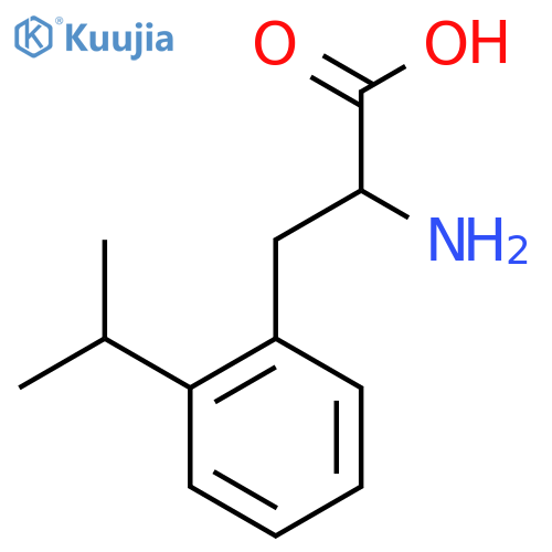 2-amino-3-2-(propan-2-yl)phenylpropanoic acid structure