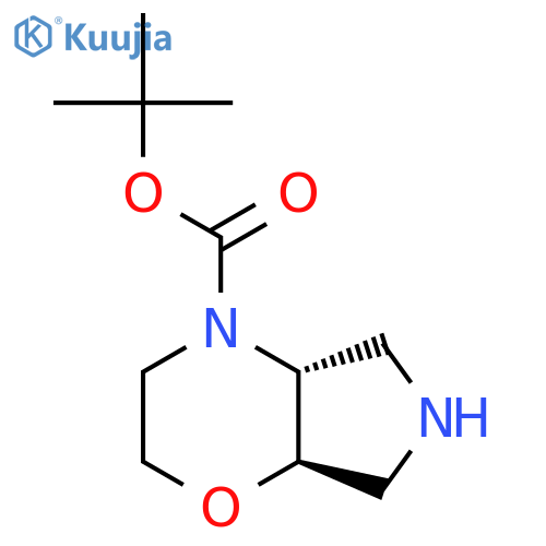 tert-butyl rel-trans-3,4a,5,6,7,7a-hexahydro-2H-pyrrolo[3,4-b][1,4]oxazine-4-carboxylate structure