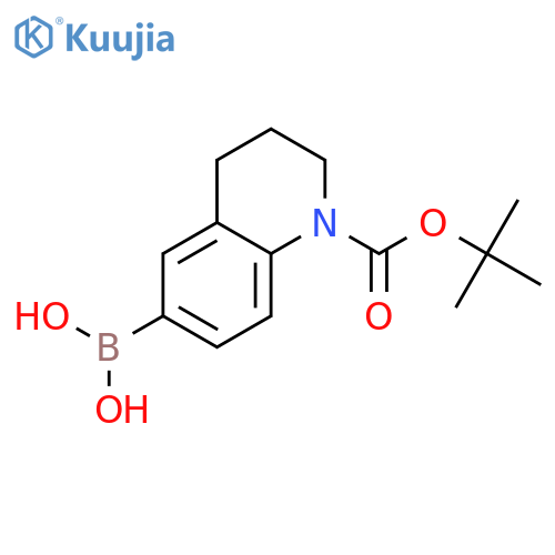 (1-(tert-Butoxycarbonyl)-1,2,3,4-tetrahydroquinolin-6-yl)boronic acid structure