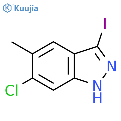 6-Chloro-3-iodo-5-Methyl-1H-indazole structure