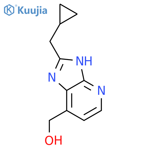 2-(cyclopropylmethyl)-3H-Imidazo[4,5-b]pyridine-7-methanol structure