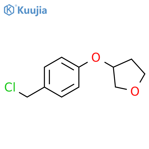 Furan, 3-[4-(chloromethyl)phenoxy]tetrahydro- structure