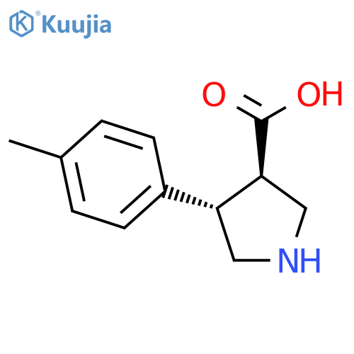 (3R,4S)-4-(p-Tolyl)pyrrolidine-3-carboxylic acid structure