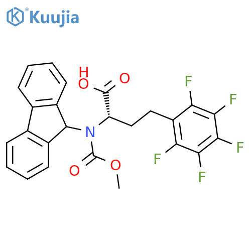 Fmoc-homoPhe(F)5-OH structure