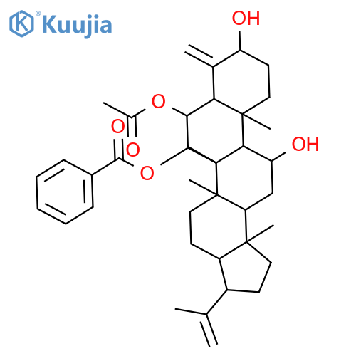 (3R,5aR,5bR,6R,7S,9S,11aR,12S,13bS)-7-(acetyloxy)icosahydro-9,12-dihydroxy-5a,5b,11a,13b-tetramethyl-8-methylidene-3-(prop-1-en-2-yl)-1H-cyclopenta[a]chrysen-6-yl benzoate structure