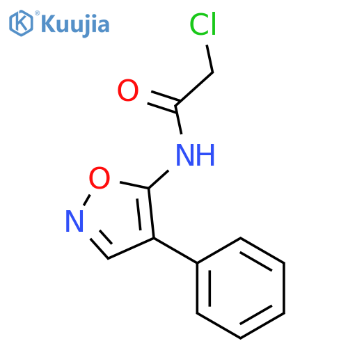 2-CHLORO-N-(4-PHENYL-1,2-OXAZOL-5-YL)ACETAMIDE structure