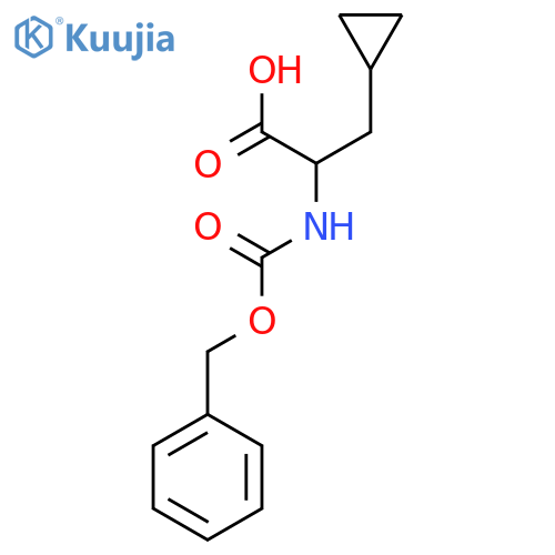2-{[(Benzyloxy)carbonyl]amino}-3-cyclopropylpropanoic acid structure