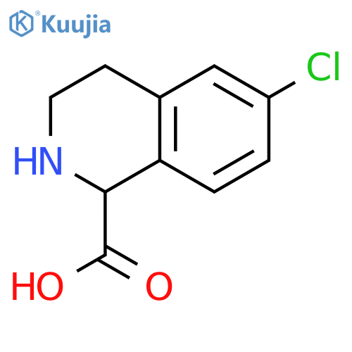 6-CHLORO-1,2,3,4-TETRAHYDRO-ISOQUINOLINE-1-CARBOXYLIC ACID structure