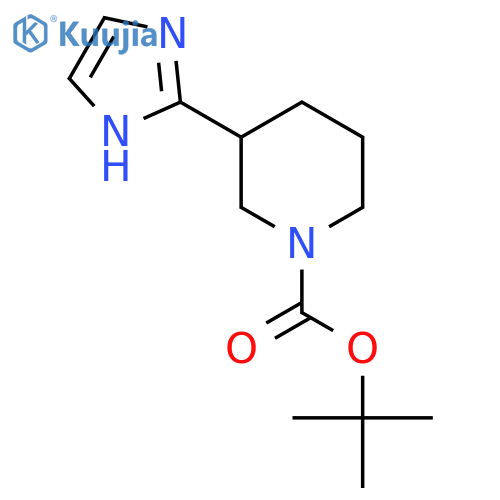 Tert-butyl 3-(1H-imidazol-2-YL)piperidine-1-carboxylate structure