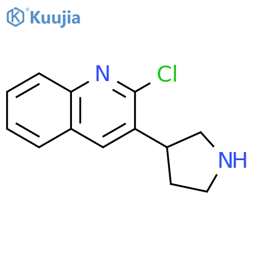 2-chloro-3-(pyrrolidin-3-yl)quinoline structure