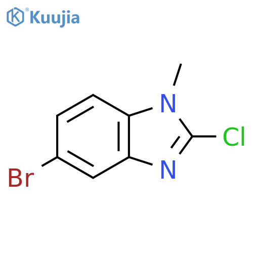 5-bromo-2-chloro-1-methyl-1H-1,3-benzodiazole structure