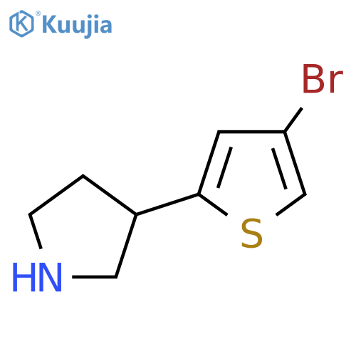 3-(4-Bromothiophen-2-yl)pyrrolidine structure