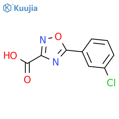 5-(3-Chlorophenyl)-1,2,4-oxadiazole-3-carboxylic acid structure