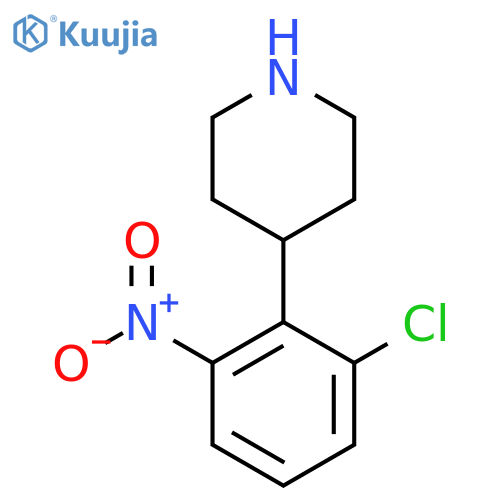 4-(2-chloro-6-nitrophenyl)piperidine structure
