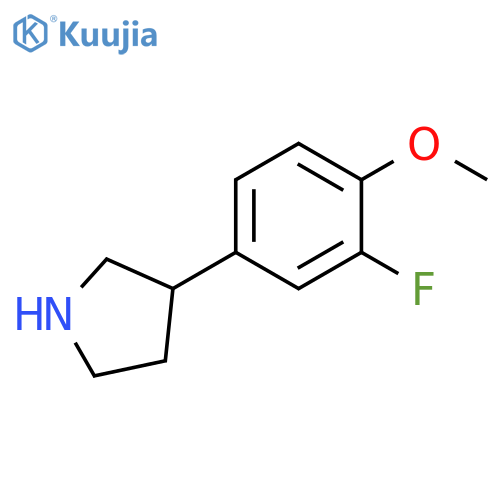 3-(3-fluoro-4-methoxyphenyl)pyrrolidine structure