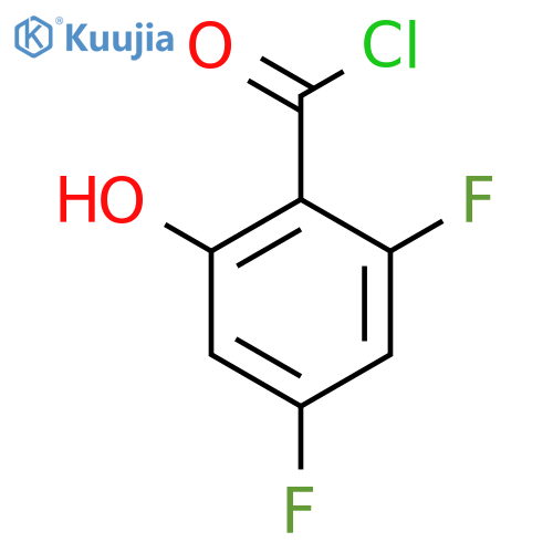 2,4-Difluoro-6-hydroxybenzoyl chloride structure