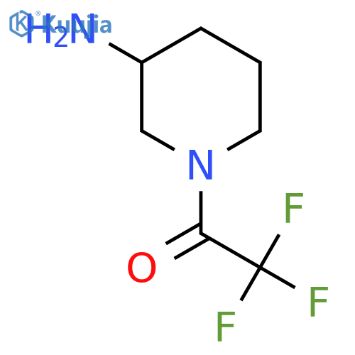 1-(3-Aminopiperidin-1-yl)-2,2,2-trifluoroethan-1-one structure