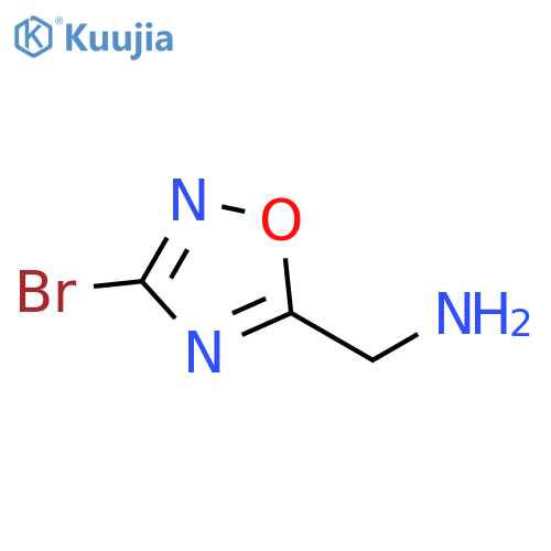 1,2,4-Oxadiazole-5-methanamine, 3-bromo- structure