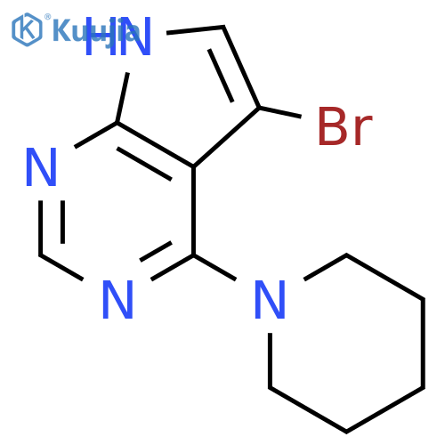 5-Bromo-4-(piperidin-1-yl)-7H-pyrrolo[2,3-d]pyrimidine structure