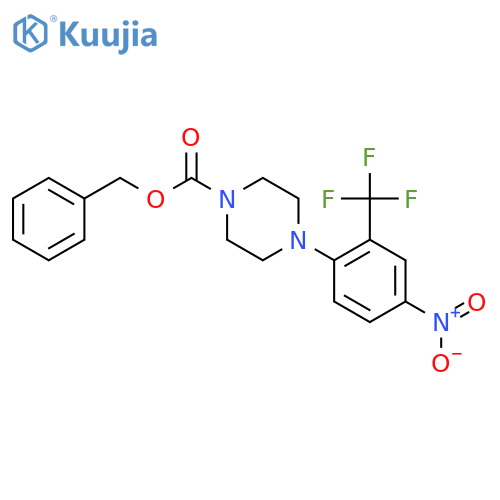 benzyl 4-4-nitro-2-(trifluoromethyl)phenylpiperazine-1-carboxylate structure