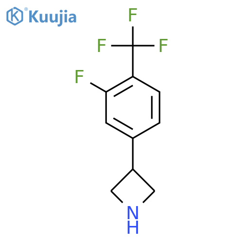 3-3-fluoro-4-(trifluoromethyl)phenylazetidine structure