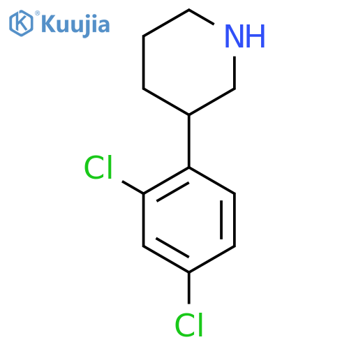 3-(2,4-dichlorophenyl)piperidine structure
