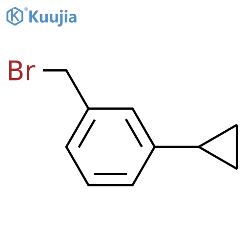 1-(bromomethyl)-3-cyclopropylbenzene structure