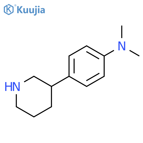 N,N-dimethyl-4-(piperidin-3-yl)aniline structure
