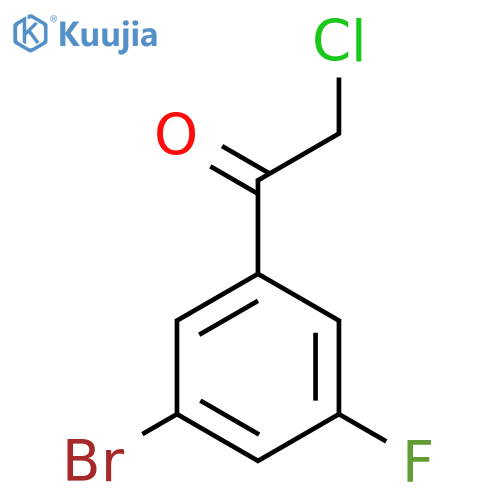 1-(3-Bromo-5-fluorophenyl)-2-chloroethanone structure