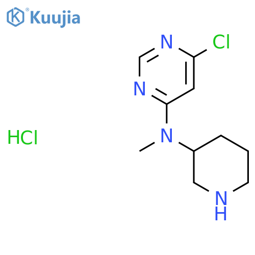 (6-Chloro-pyrimidin-4-yl)-methyl-piperidin-3-yl-amine hydrochloride structure
