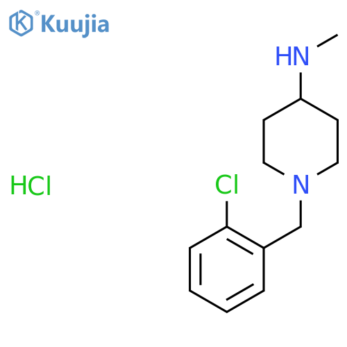 [1-(2-Chloro-benzyl)-piperidin-4-yl]-methyl-amine hydrochloride structure