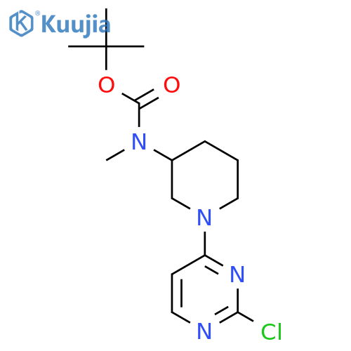 [1-(2-Chloro-pyrimidin-4-yl)-piperidin-3-yl]-methyl-carbamic acid tert-butyl ester structure