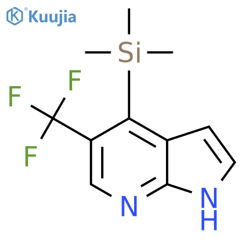 5-(Trifluoromethyl)-4-(trimethylsilyl)-1H-pyrrolo2,3-bpyridine structure