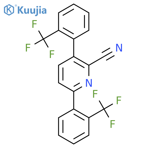 3,6-Bis(2-(trifluoromethyl)phenyl)picolinonitrile structure
