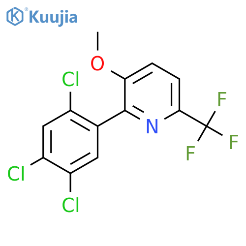 3-Methoxy-2-(2,4,5-trichlorophenyl)-6-(trifluoromethyl)pyridine structure