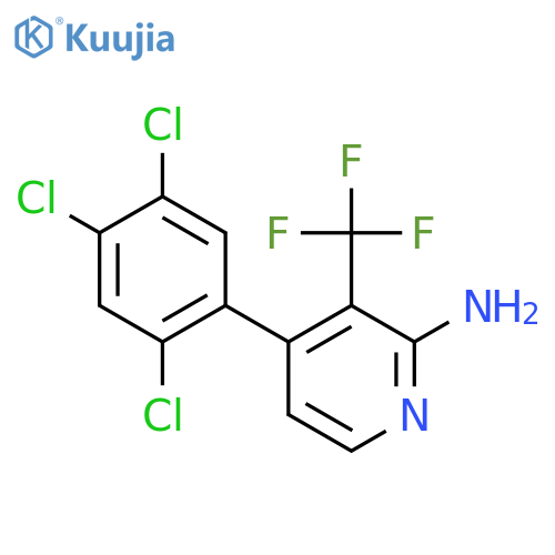 2-Amino-4-(2,4,5-trichlorophenyl)-3-(trifluoromethyl)pyridine structure